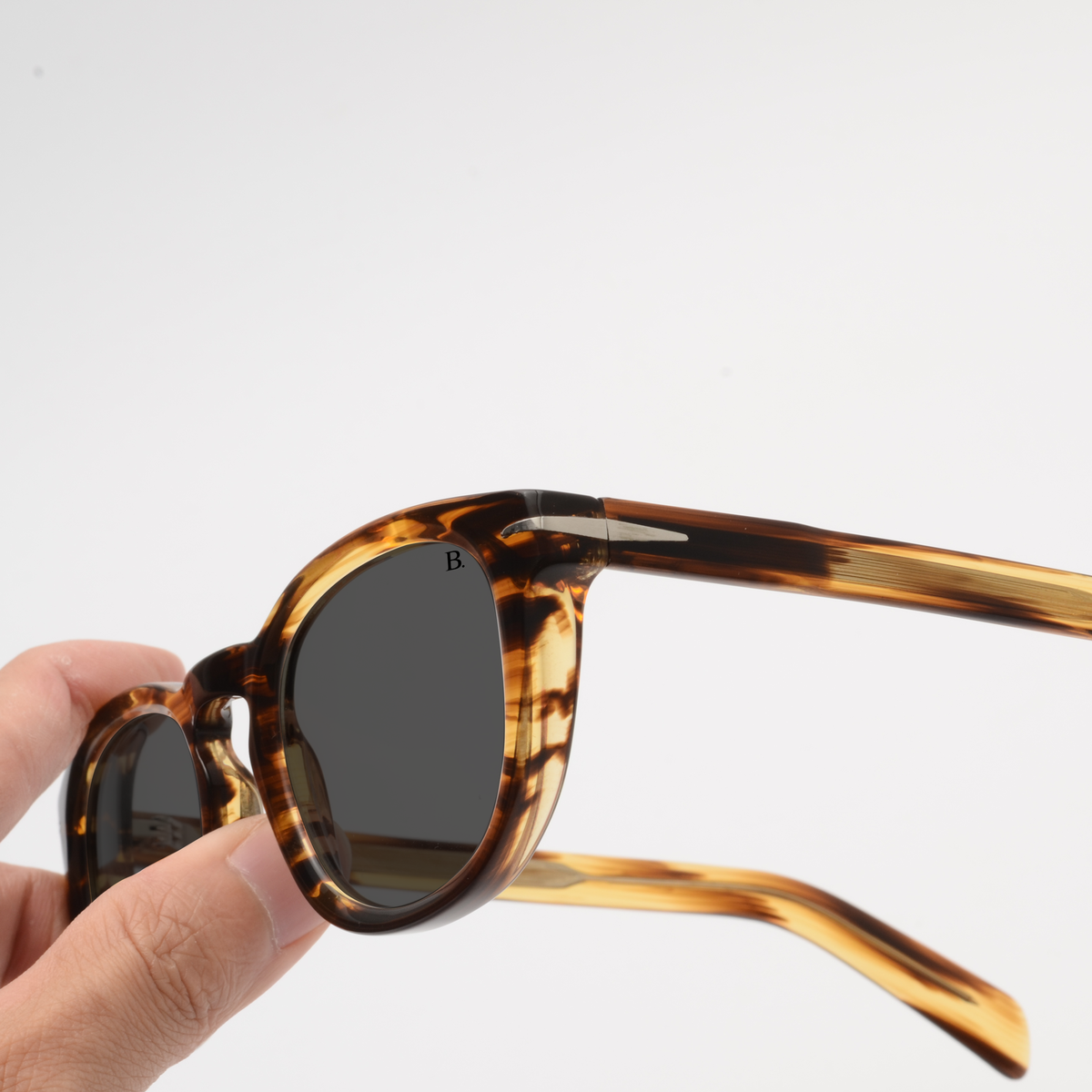 Lunettes De Soleil Jaunes Classiques à Verres Gris Polarisés | En Stock