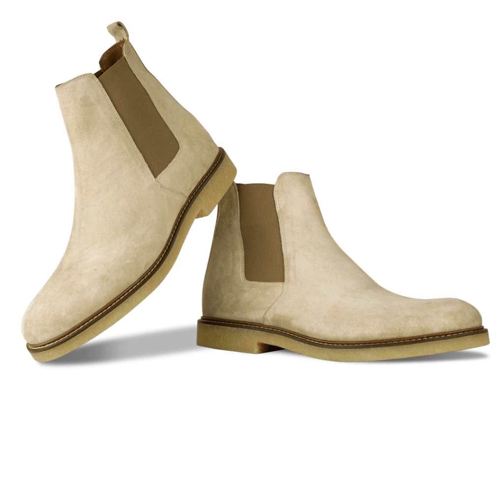 Foxton Écru Chelsea boots pour hommes Maroc BleatherSA