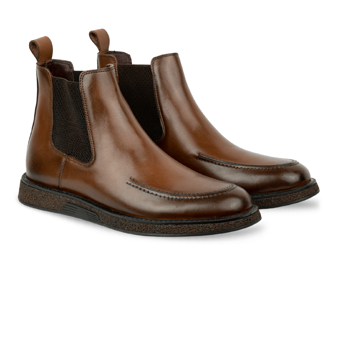 Winter: Chelsea Boots Homme - Cuir Marron - Bleather Maroc